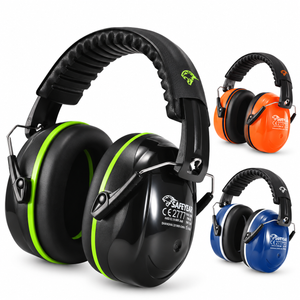 Safeyear FM-1B lightweight safety earmuffs with NRR 26 dB hearing protection