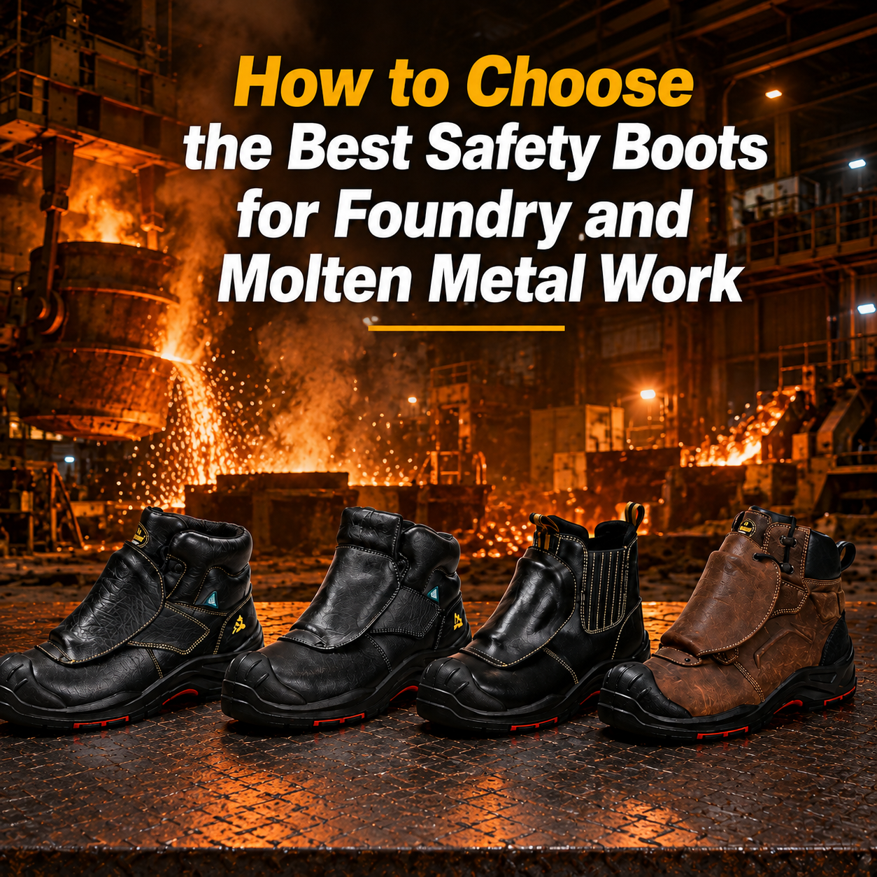 How to Choose the Best Safety Boots for Foundry and Molten Metal Work