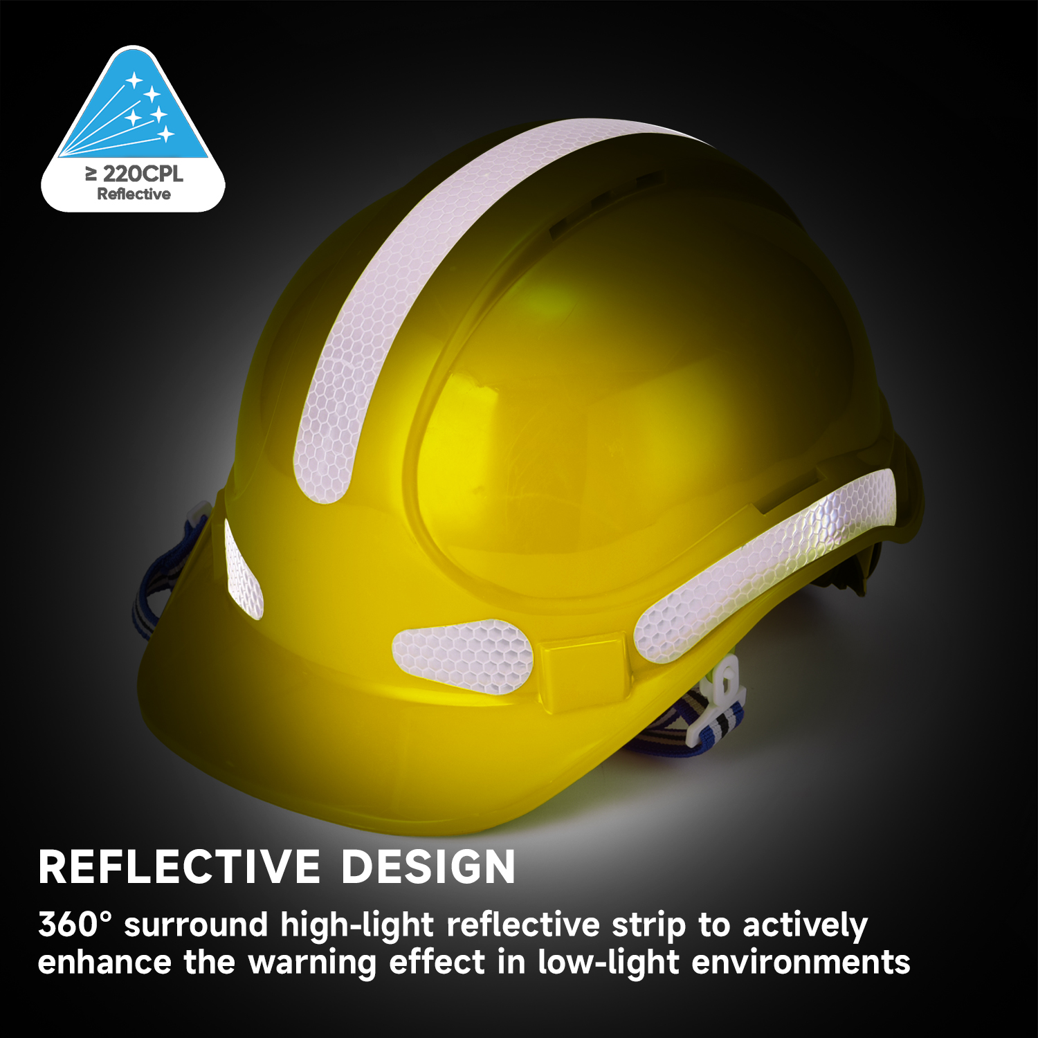  Vented Safety Helmet with Earmuffs Hearing Protection