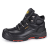 Heavy duty black mining safety boots M-8565 with composite toe protection