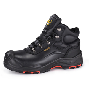 M-8565 black waterproof oil and gas safety boots with composite toe protection